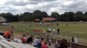 Allatoona Raiders 10&under football Jamar with short run but holding on play!