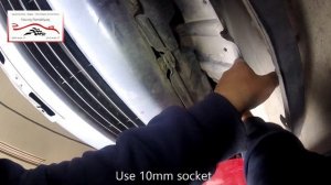 Toyota Yaris 2005-2013  Front bumper removal