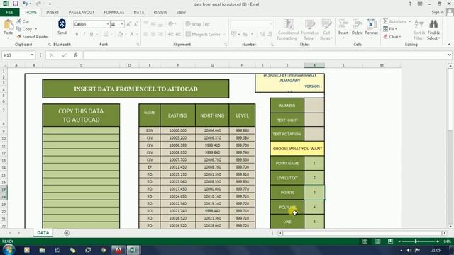HOW TO IMPORT 3D XYZ, COORDINATE  FROM EXCEL TO AUTOCAD DIRECT PASTE