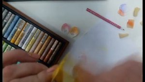 МК Тонировка фоамирана сухой и масленой пастелью .