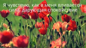 Аффирмации на спокойствие