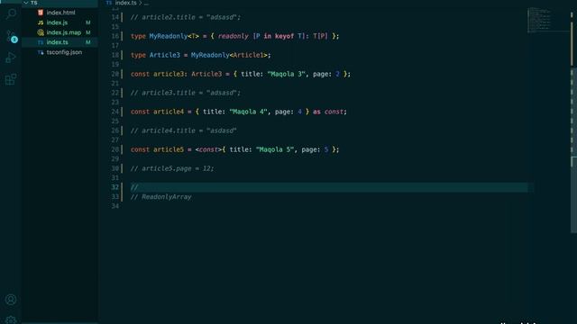 17-dars | Utils #2 (Readonly, ReadonlyArray) | TypeScript darslari | o'zbek tilida to'liq qo'llanma