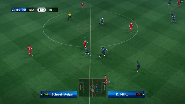 BAYERN vs INTER / 2010/ Pro Evolution Soccer 2010 Gameplay смотреть онлайн