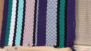 Коврик из футболок "РЯДНУШКА" Техника наших прабабушек | Без крючка