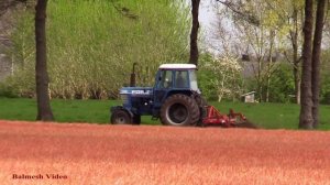 Cultivating with Classic Ford 7710 plus Renault on Ferts.