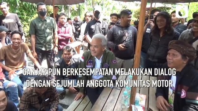 Sambil Naik Vespa, Ganjar Pranowo Datangi Komunitas Motor | Liputan6