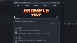How To Make A Custom Minecraft Title Logo Using Blockbench