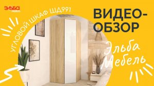 Угловой шкаф - это удобно! Пусть в квартире работает каждый метр. Обзор шкафа ШД991 от Эльба Мебель