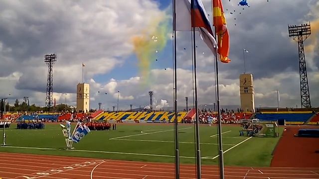 Магнитогорск Открытие Стадиона 2017 Запуск башенных часов