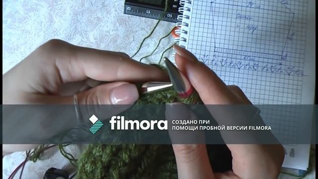 Джемпер оверсайз спицами из мохера на весну, лето МК часть 1