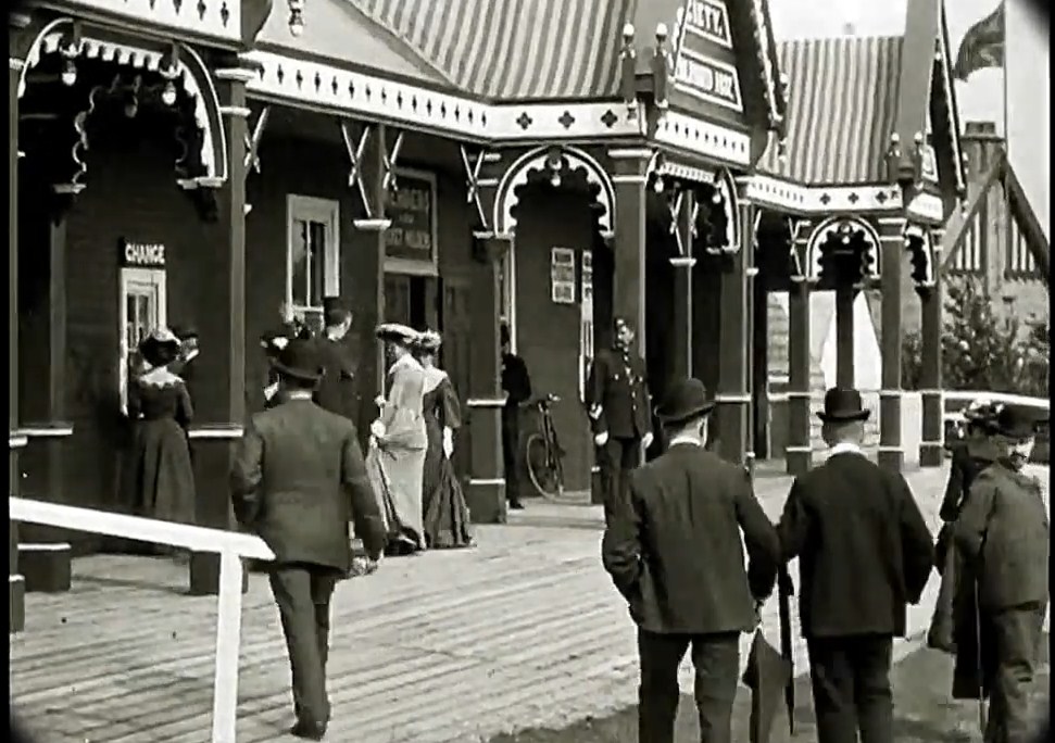 Кинохроника. 09.1902 ярмарка в Северной Англии, Лидс. September 1902 Fair in North England, Leeds