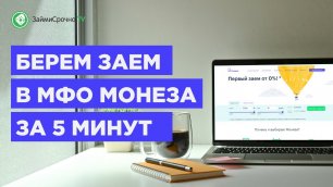 Как взять займ онлайн в  МФО Монеза (Moneza)