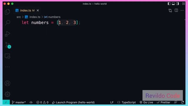 Arrays in typescript | Typescript course | Full tutorial for beginners | #revildo_code