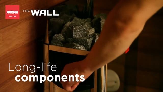 Электрическая печь для сауны Harvia The Wall смотреть онлайн