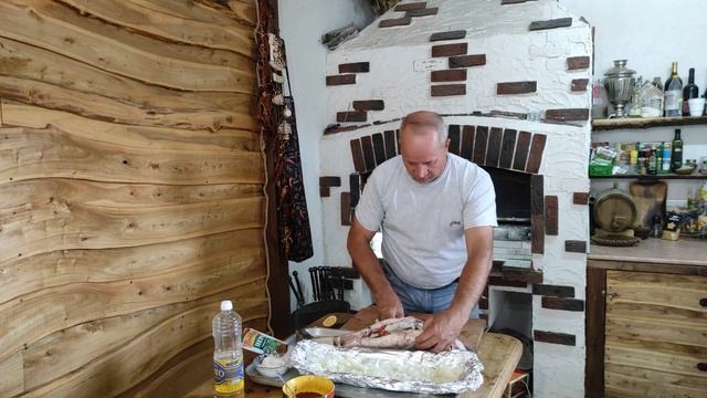 Судак запеченный в печи! Готовим рыбу вкусно! смотреть онлайн