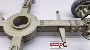Bofors Flak 40 mm - Lasercut - Kartonmodell - Cardboard model - 1:16 - Part 6  #papercraft