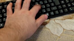 Клавиатура проводная Ritmix RKB-100 - проверка звука клавиш при наборе текста