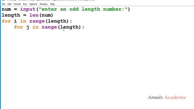 Python Pattern Programs - Printing Numbers in X Shape