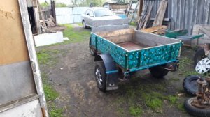 Доделал  трицикл ,  кпп от жигулей с мостом от жигулей,