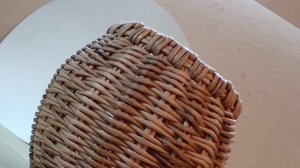 МК. Пузатик Ребристый из бумажной лозы. Загибка. Часть 2. #117(2)