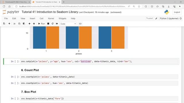 DS - ML Tutorial 41. Data Visualization - Introduction to Seaborn Library