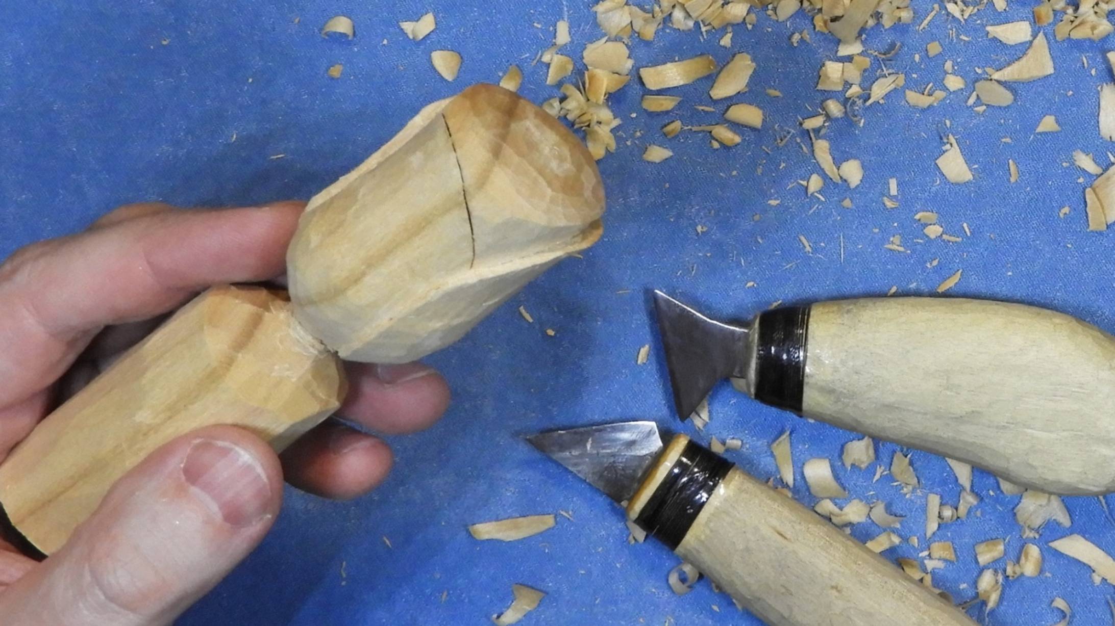 Как вырезать РОЗУ из дерева / Carving a wooden rose