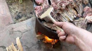 Приготовление на Садже баранины и говядины