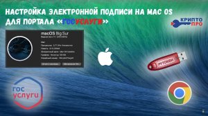 Настройка ЭЦП для портала Госуслуги на Mac OS