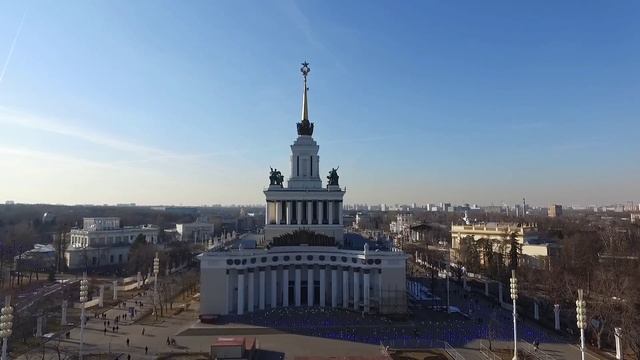 МСК Промтехальп +74956418848 обследование шпиля Центрального павильона ВВЦ, диагностика альпинистам
