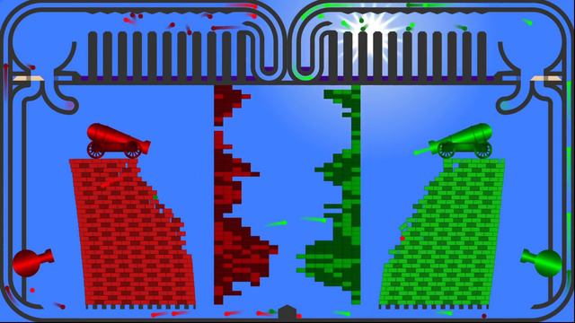 Castle Destruction 8 Marble Race in Algodoo смотреть онлайн