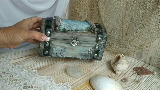 Сундук Полярника. Шкатулка из дерева.