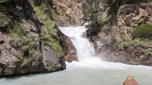 The Sound of a Waterfall and a Powerful stream of Water