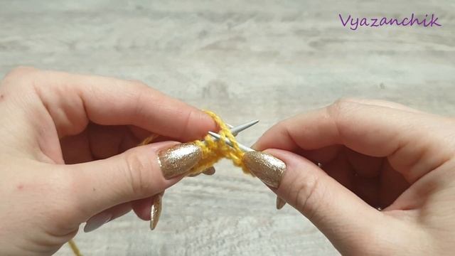 Изнаночные петли. Видеоурок. Как вязать изнаночные петли спицами.