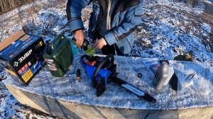 Зубр ПБЦ400-40п Бензопила.Распаковка/сборка/заправка/запуск. От дилетанта.