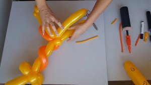 Жираф из шаров. Мастер класс. Как сделать. Balloon giraffe. Balloons. DIY. Hand made. How make