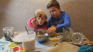 Банановое печенье для детей за 10 минут рецепт бананового печенья для детей влог видео для детей