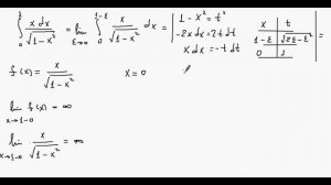 Вычисление несобственного интеграла второго рода. Пример 2