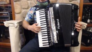 5801 - Black Roland FR-8X-BK Digital Piano Accordion 41 120 $4999