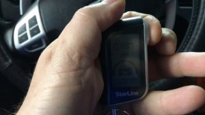Mitsubishi Outlander автозапуск. Установленная сигнализация StarLine A93 с дистанционным запуском