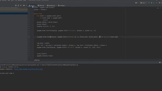 Сделал 3D Игру на Python без движка [#1] | Ray Casting | Pygame