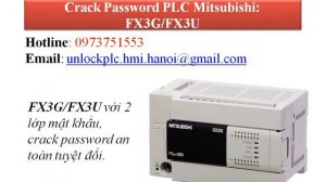 Crack password PLC Mitsubishi FX3U series