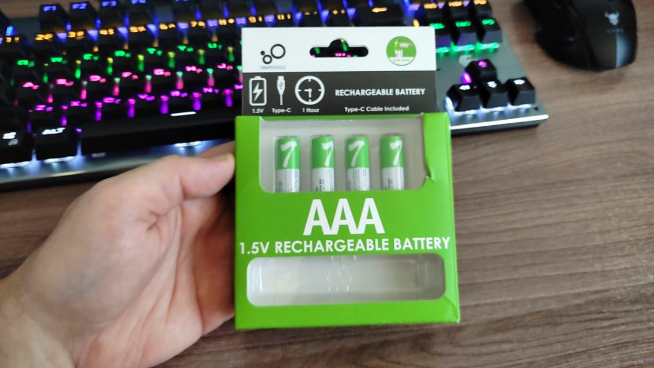 Купил аккумуляторы с USB портом Smartoools AAA 1.5 v Li Ion для мышки
