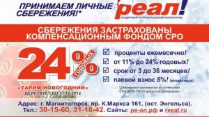 Тариф НОВОГОДНИЙ 24% годовых от Реал!