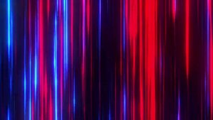 Анимированный темный абстрактный фон: Вертикальные неоновые красно-синие полосы