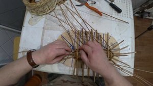 Корзина для сбора грибов. Часть 1. Овальное дно.