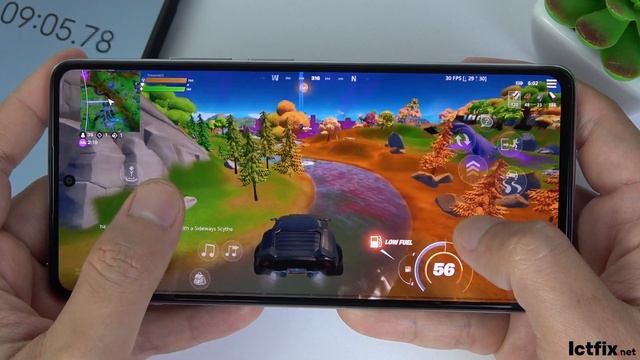 Xiaomi 11T 5G test game Fortnite Mobile  Dimensity 1200 120Hz Display