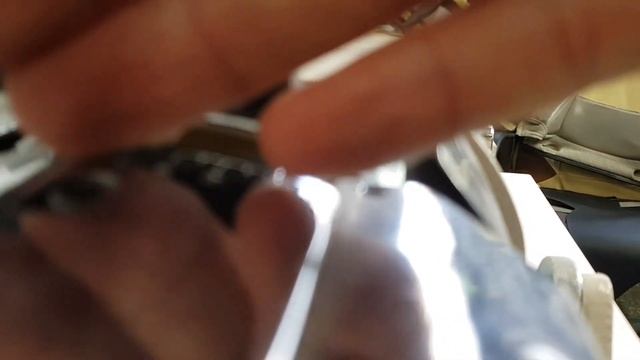 Перетяжка чехольчика ручника в натуральную кожу.
