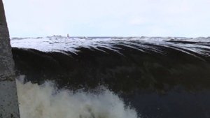 Водосброс на Нижегородской ГЭС