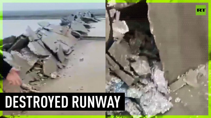 Earthquake rips apart runway at Turkish airport
