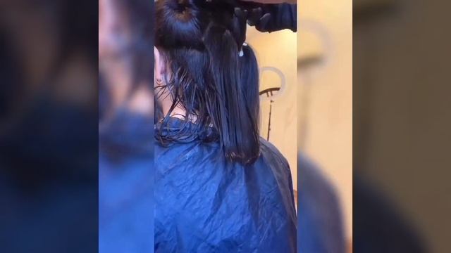 Как СДЕЛАТЬ КЕРАТИН в домашних условиях, стрижка удлиненное каре смотреть онлайн